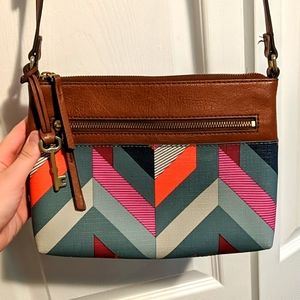 Geometric Print Purse